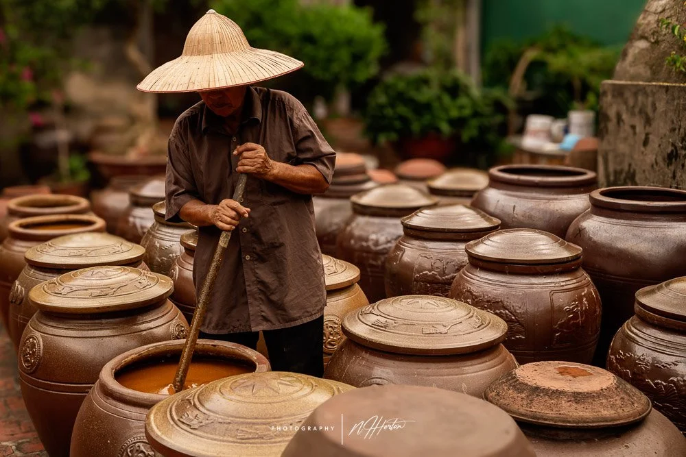 Typical Soya Sauce production North Vietnam.