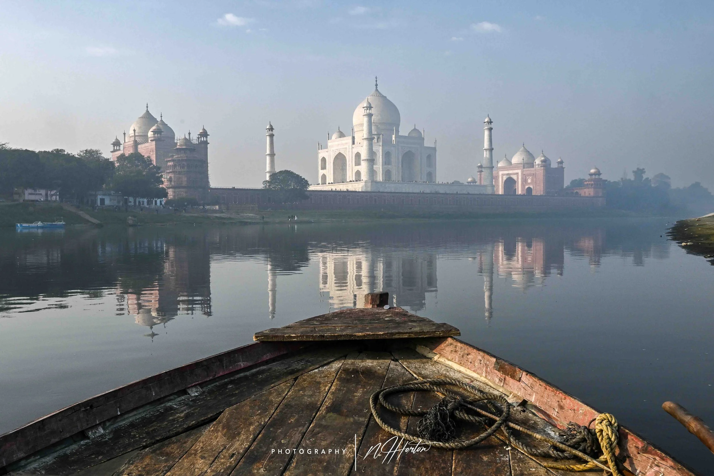 Alternative view of Taj Mahal Agra India
