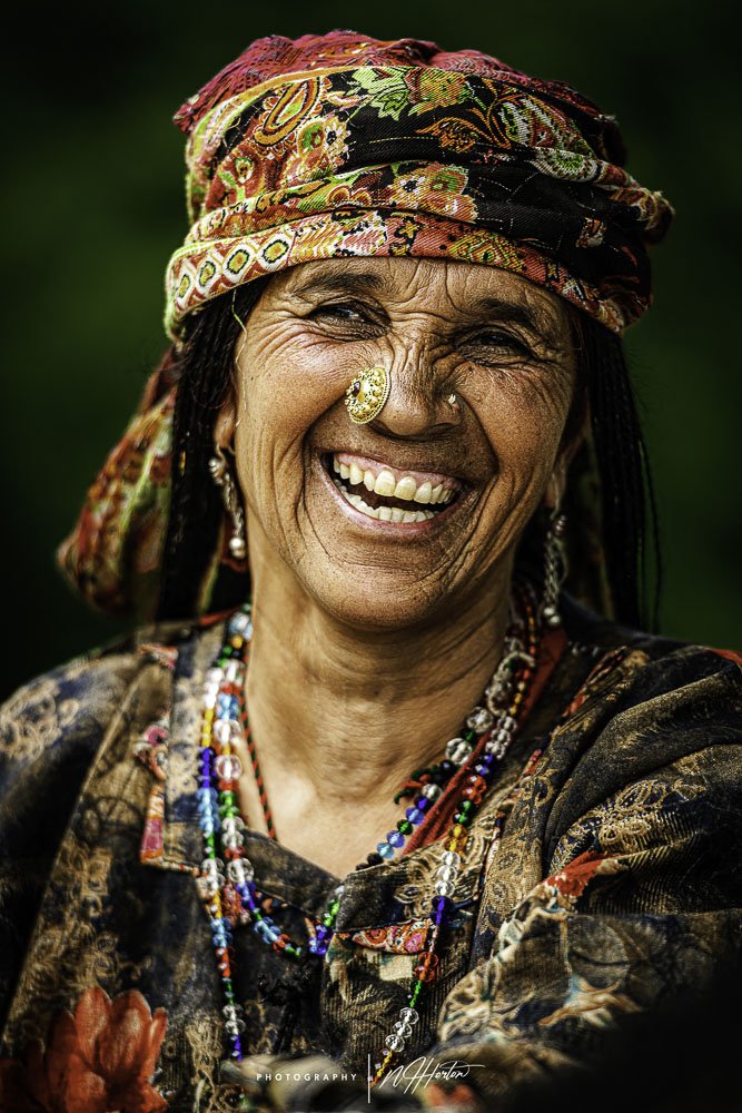 Portrait of Bakarwal lady Kashmir India