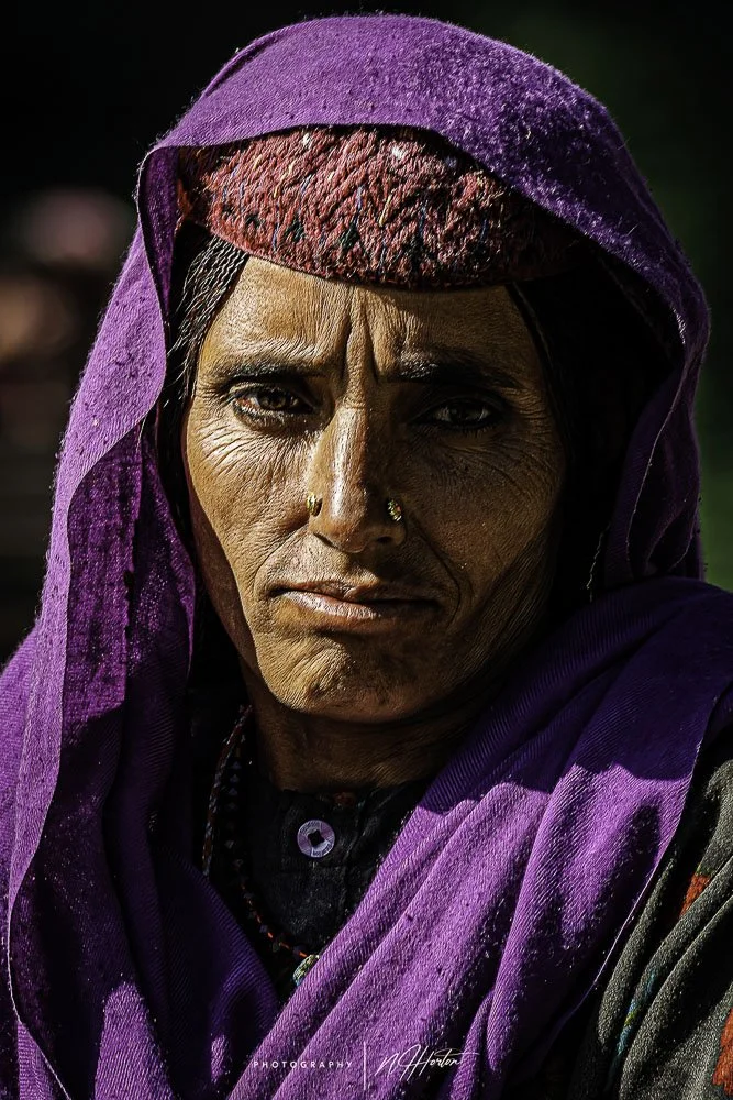 Portrait of Gujjar lady Kashmir India