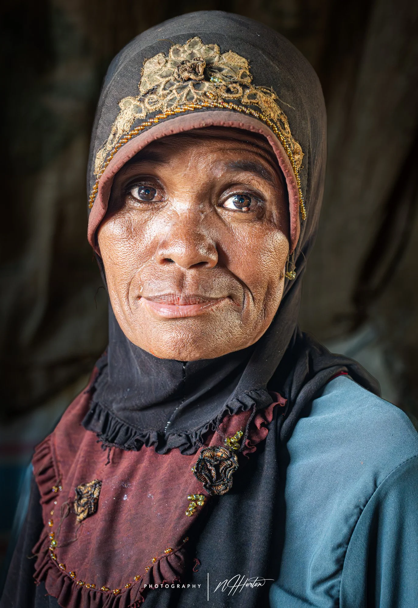 Portrait of Indonesian woman in Sumba