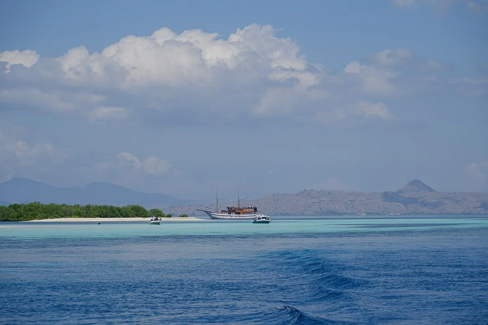 Boats at sea,Labuan Bajo, Indonesia.