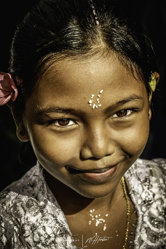 Portrait of young girl in Bali, Indonesia