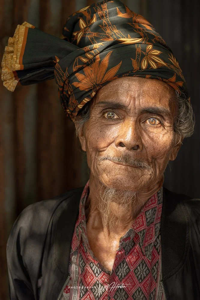 Portrait of Indonesian man in Sumba