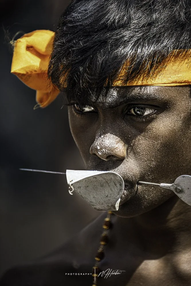 Portrait of Sri Lankan young man in festival 