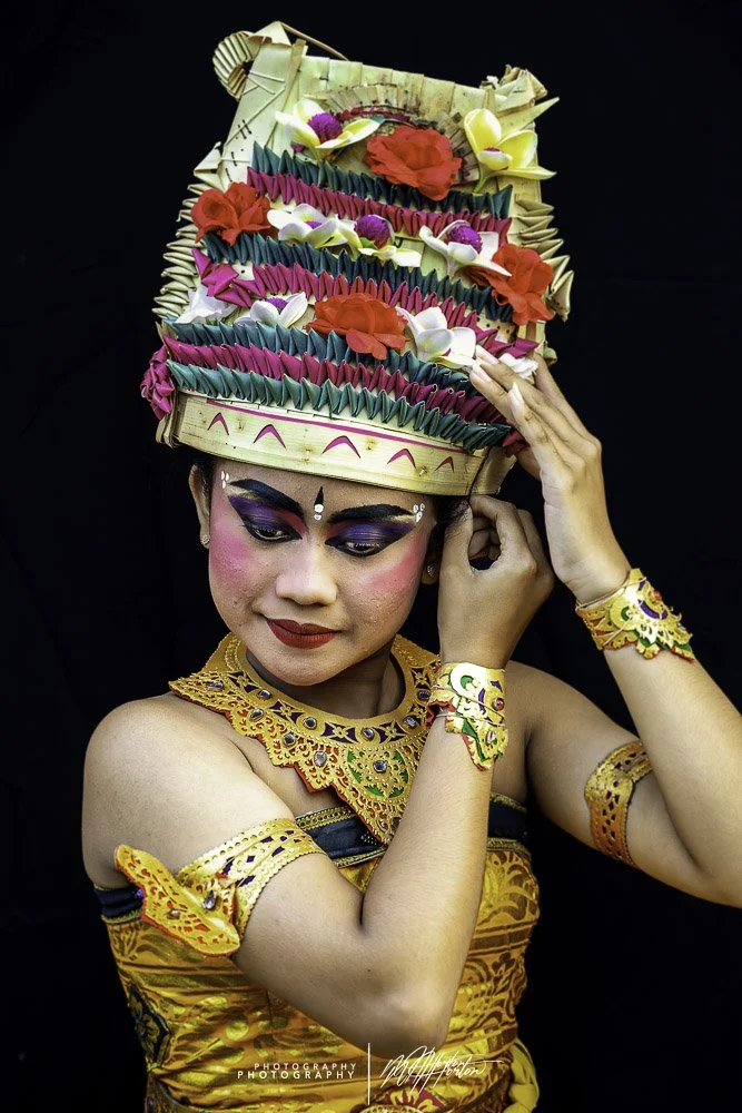 Portrait of Bali dancer in Indonesia