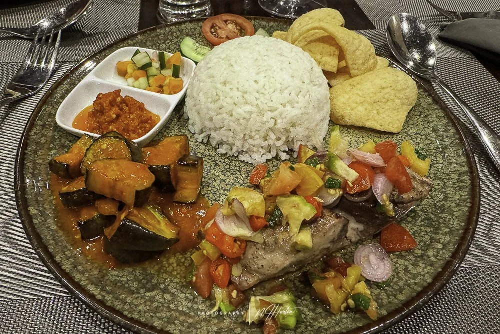 Sima hotel restaurant plate, Sumba, Indonesia