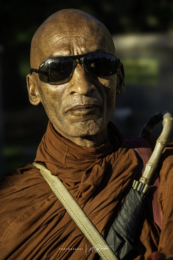 Portrait of Sri Lankan monk