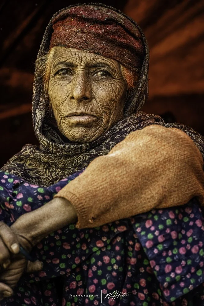 Portrait of Gujjar lady Kashmir India
