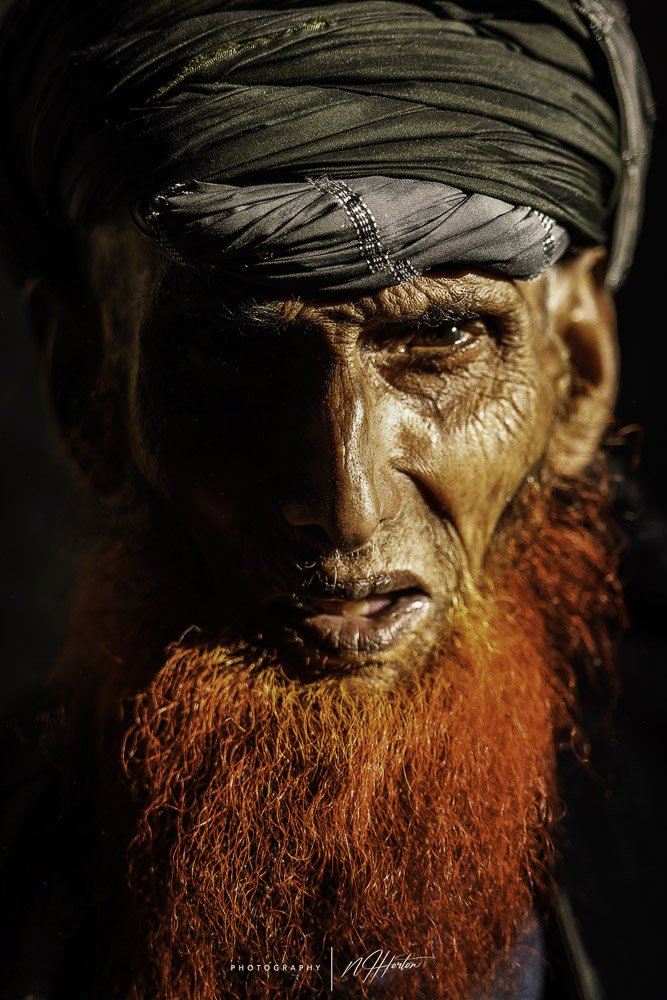 Portrait of Bakarwal man Kashmir India