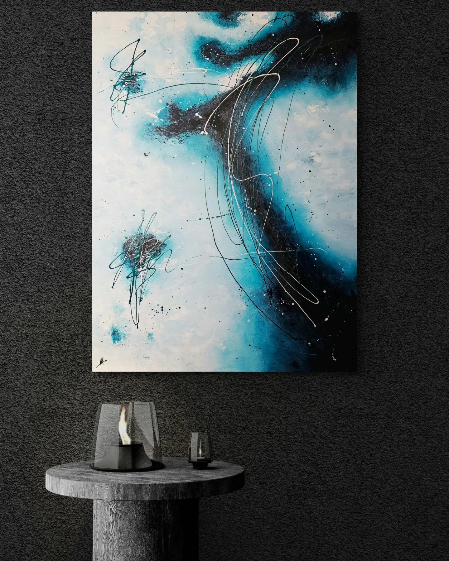 ✨🥀 I'm SUPER excited to announce that once again I've donated a large original artwork to raise funds for the Mark Hughes Foundation at their 2024 Magic Ball.  The Silent Auction is now LIVE and you can bid on my &ldquo;Celestial Horizons of Hope&rd