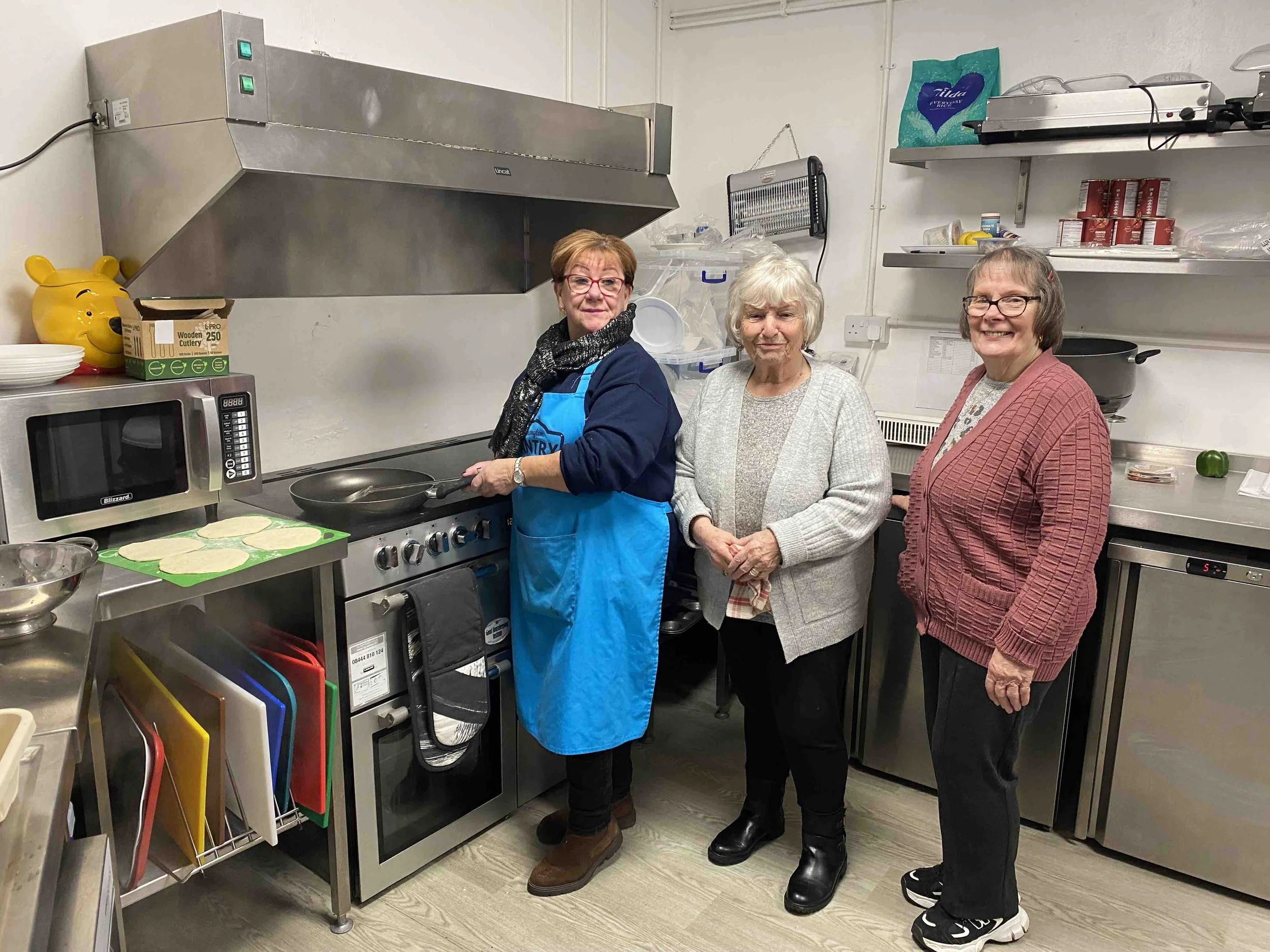 Myra and the ladies in the kitchen.jpg