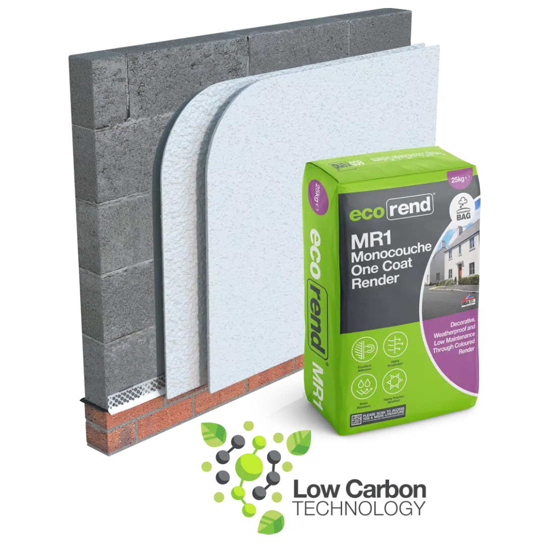 External Rendering in Worcestershire. Coloured Eco Rend Render Systems ...