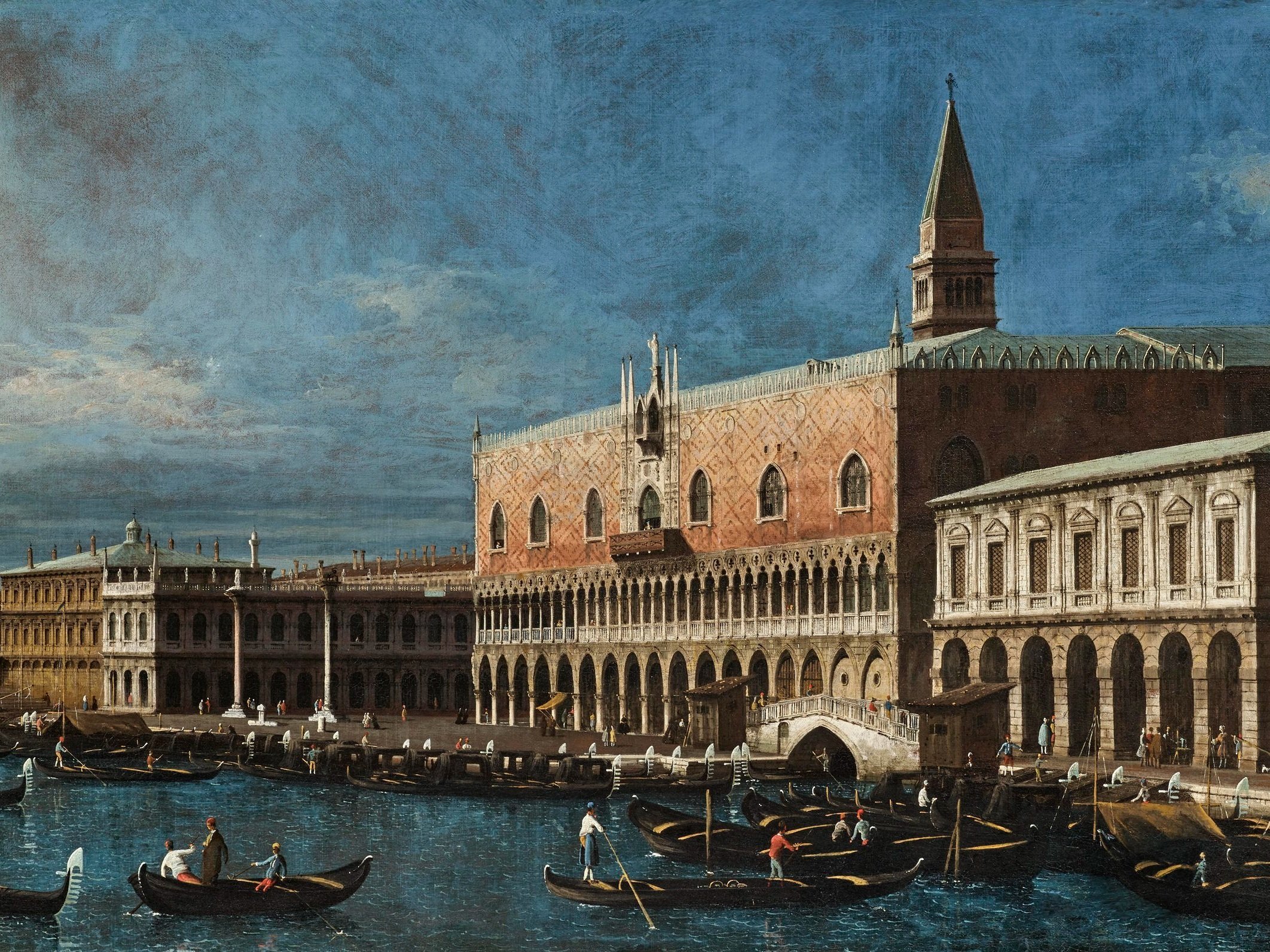 THE LYON MASTER						
(Active in Venice c. 1738 – 44)
The Molo, Venice, from the Bacino di San Marco after Rain
