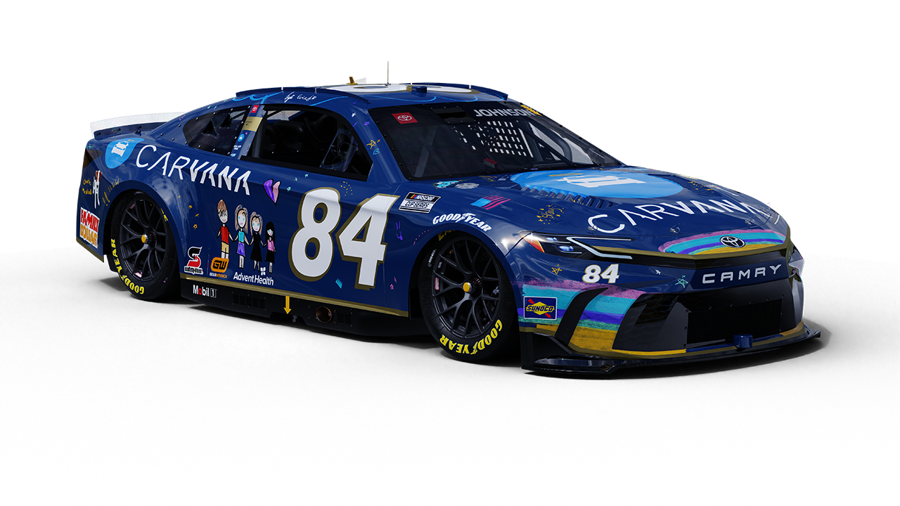CARVANA UNVEILS HEARTWARMING PAINT SCHEME FOR JIMMIE JOHNSON’S BRICKYARD 400 RACE, DESIGNED BY HIS DAUGHTERS