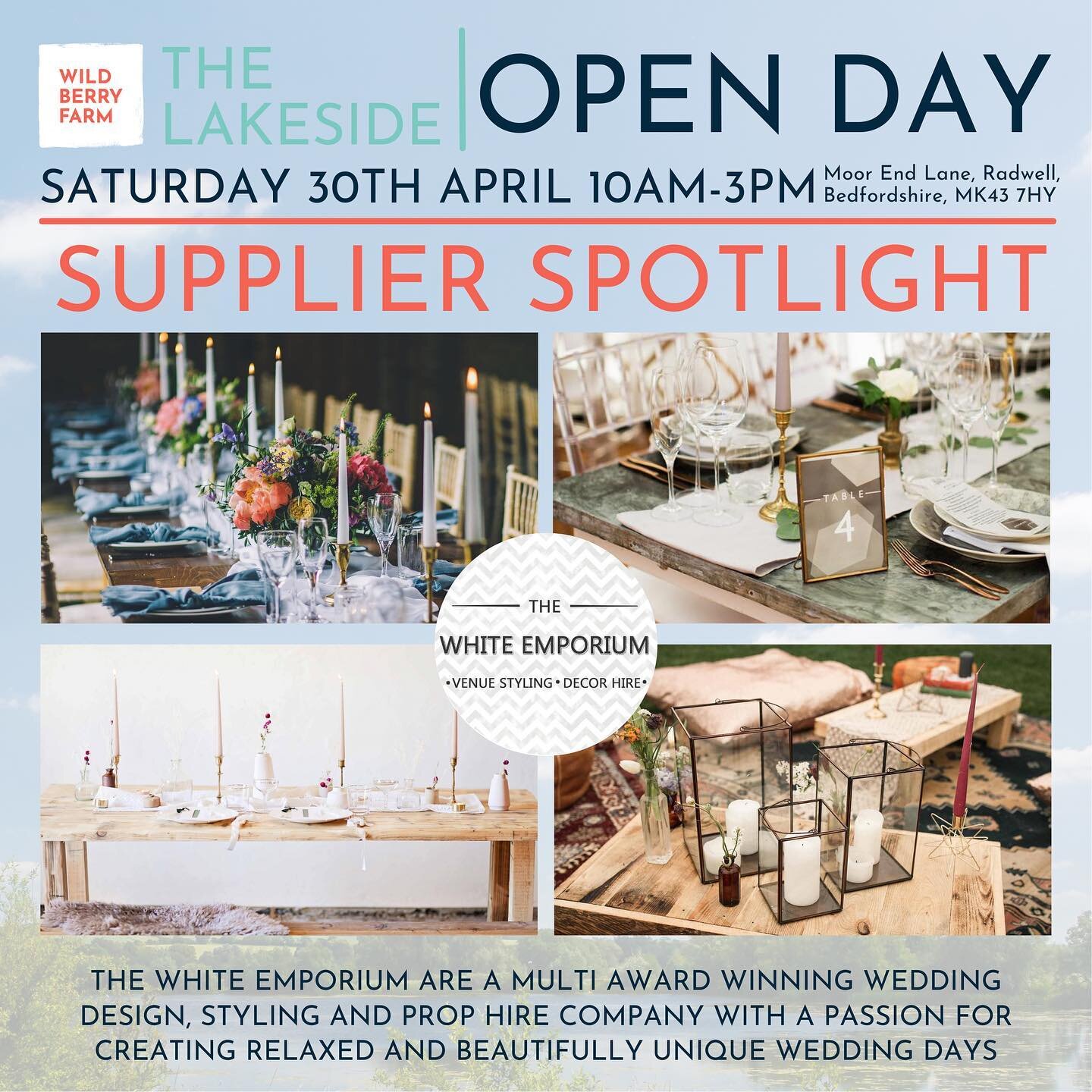 Supplier Spotlight | Gemma from the fabulous @thewhiteemporium, queen of wedding design, styling and gorgeous prop hire, will be waving her magic wand over multiple areas here at The Lakeside next Saturday 😃 

With creative vision and a knack for tr