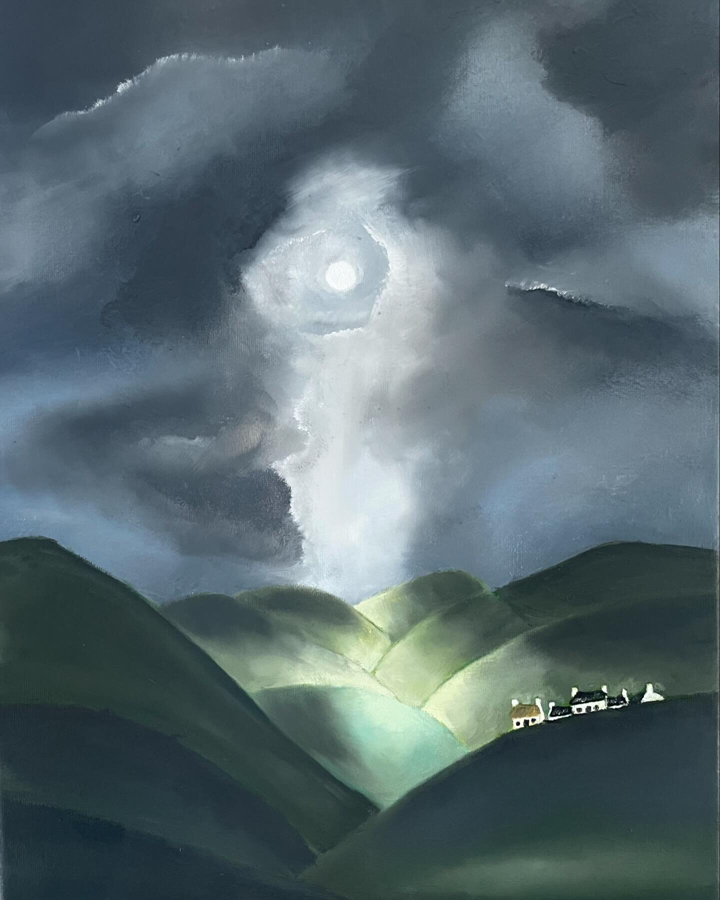 Happy St Patrick&rsquo;s Day! This is the only painting I&rsquo;ve ever done that actually looks like it might be set in Ireland, so I thought I&rsquo;d share today. I painted it after driving around the ring of Kerry, it&rsquo;s quite different from