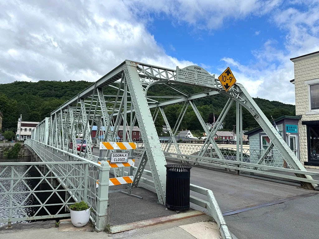 Car bridge in Shelburne Falls