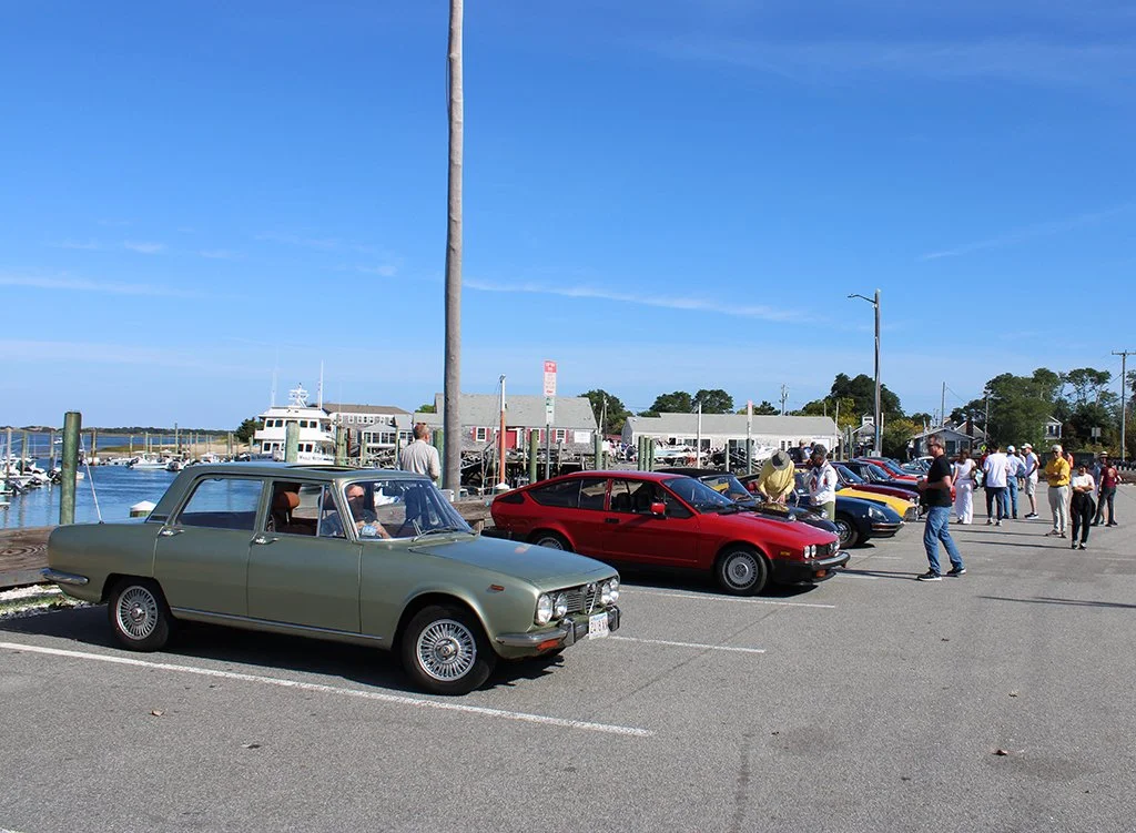 Cars gathered at Millway Marina