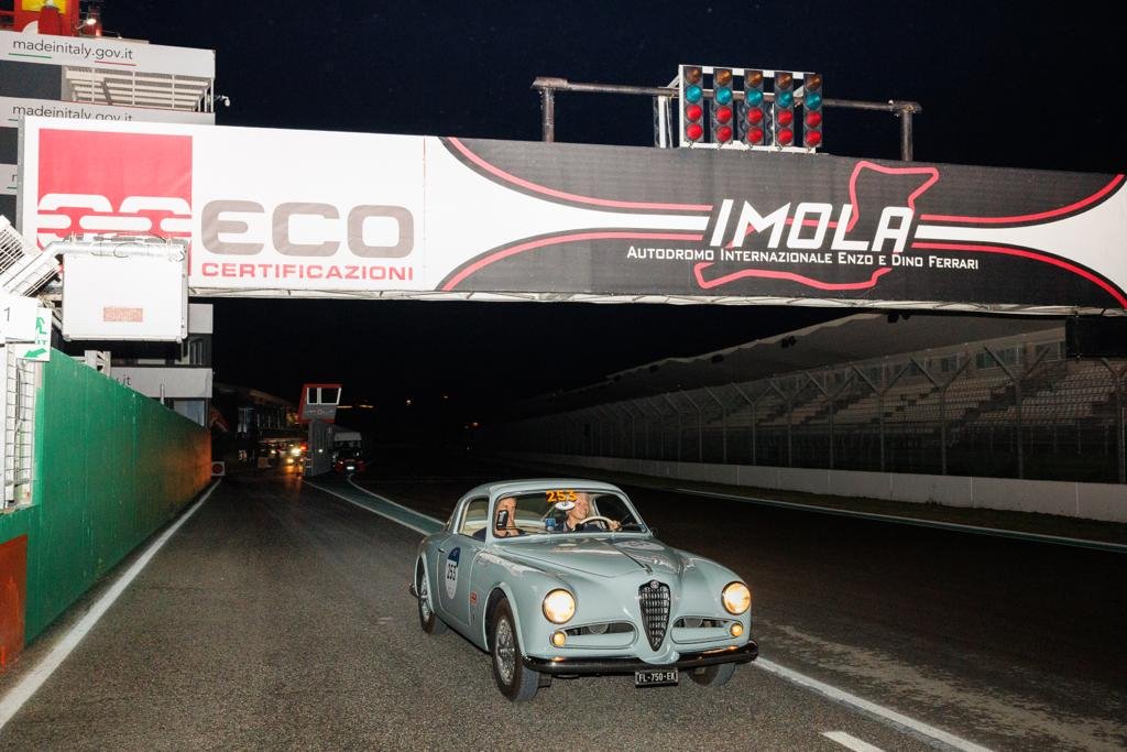 On the F-1 GP track at Imola