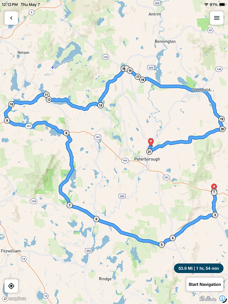 The tour plan