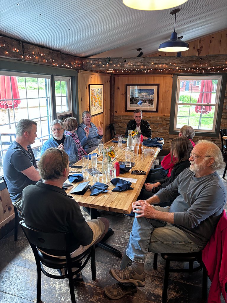 We enjoy our luncheon at Trail 87