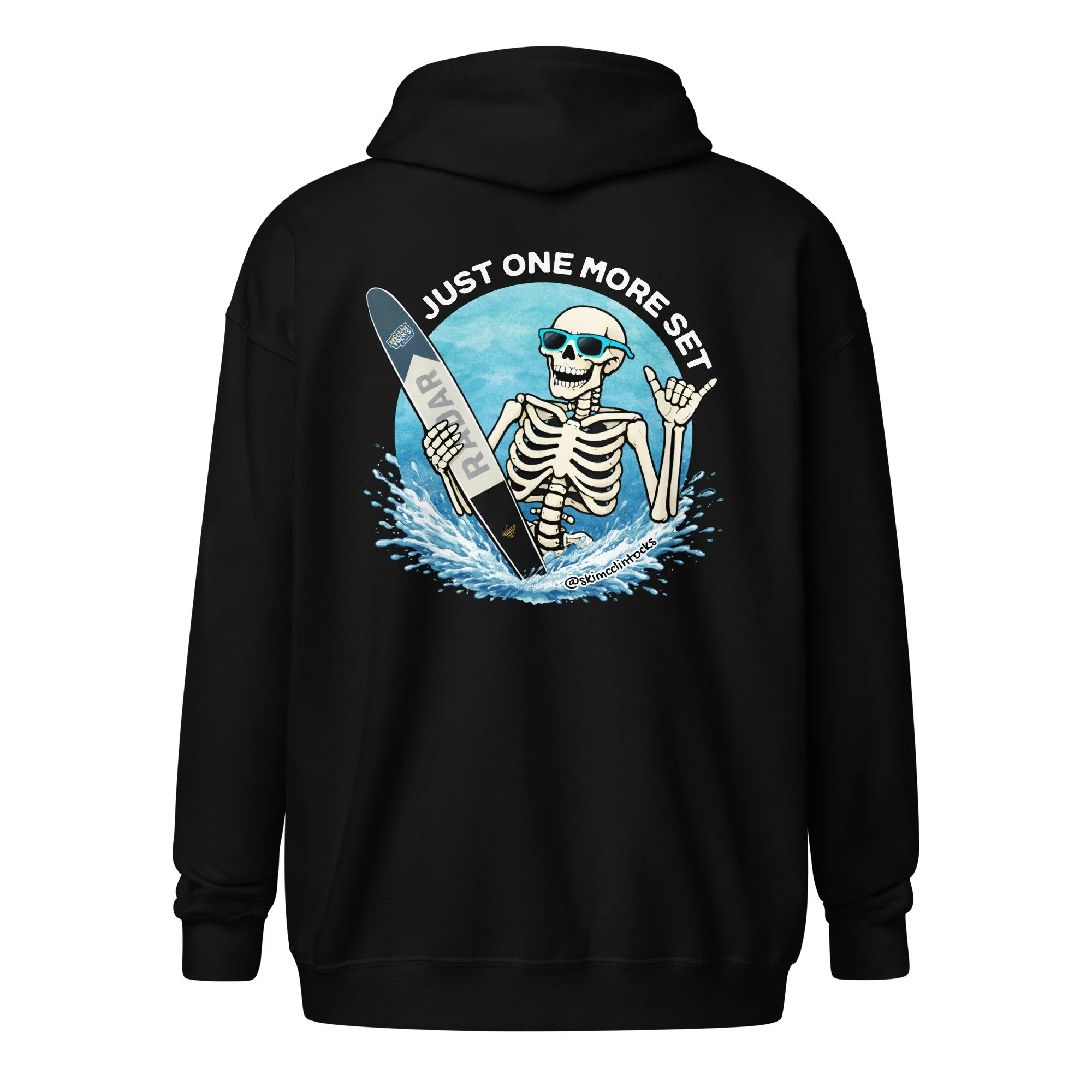 "Just One More Set" Zip-Up Hoodie