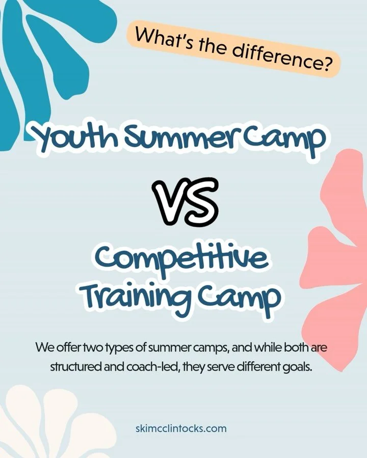 Youth summer camp vs competitive training waterski camp, what is the differece? 
.
Unsure of what water-ski summer camp to sign up for?
.
Send us a message and we will help you out. 
.
We open May 15th 2026 for the upcoming season!
Book ahead online 
