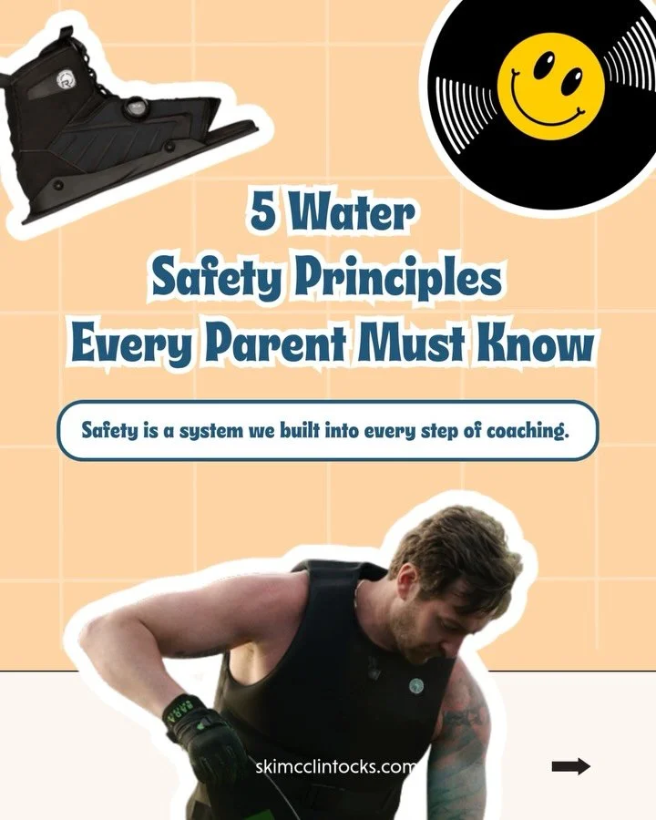 Water safety starts before you even hit the water. It starts on dry and with properly fitted lifejackets. If a vest is too loose, it rides up and creates risk. A correct fit keeps the skier secure and positioned properly in the water.
.
From there, t