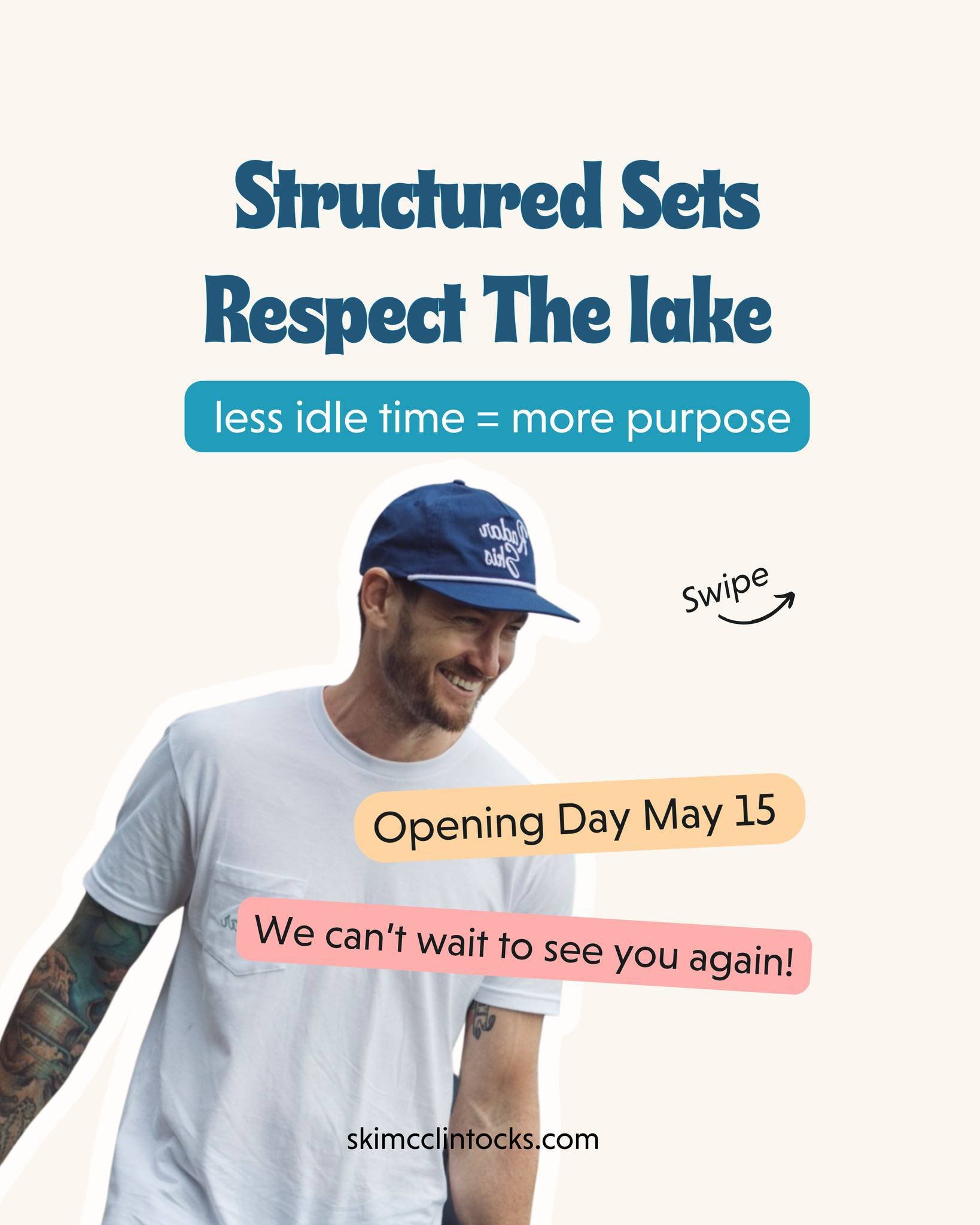 At McClintock's Water Ski School we focus on efficient sets, minimizing unnecessary boat time, and respecting the lake.
.
Every single pass on the lake has purpose. Structured sets for all ages and skill levels is a part of how we operate every day.
