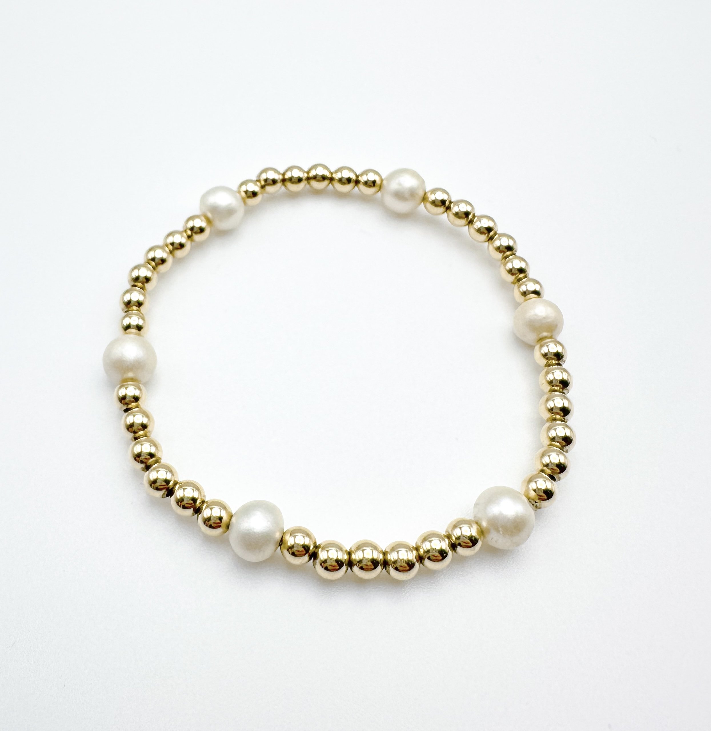 Gold Stacker - Pearl