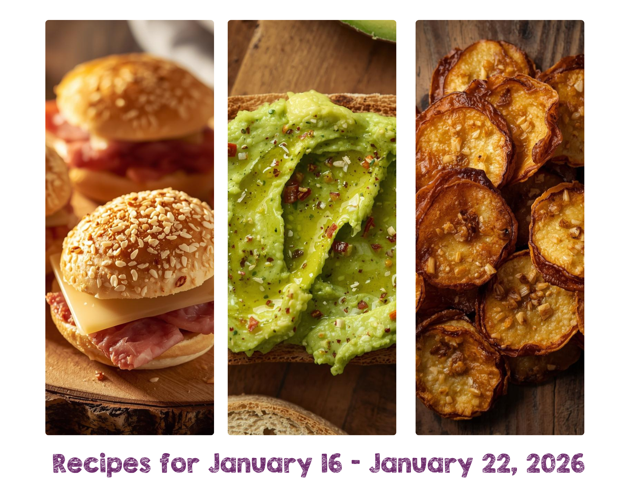Recipes for January 16 - January 22, 2026