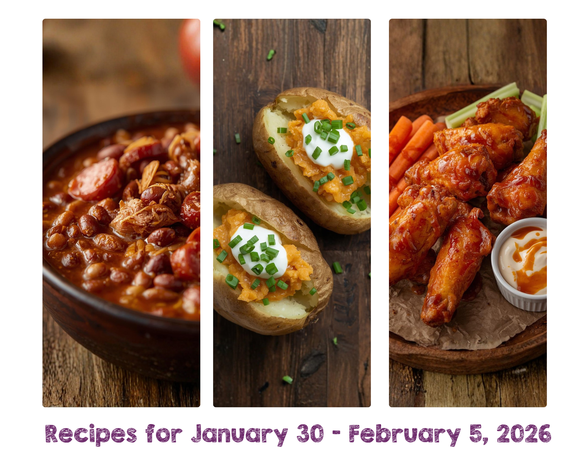 Recipes for January 30 - February 5, 2026 
