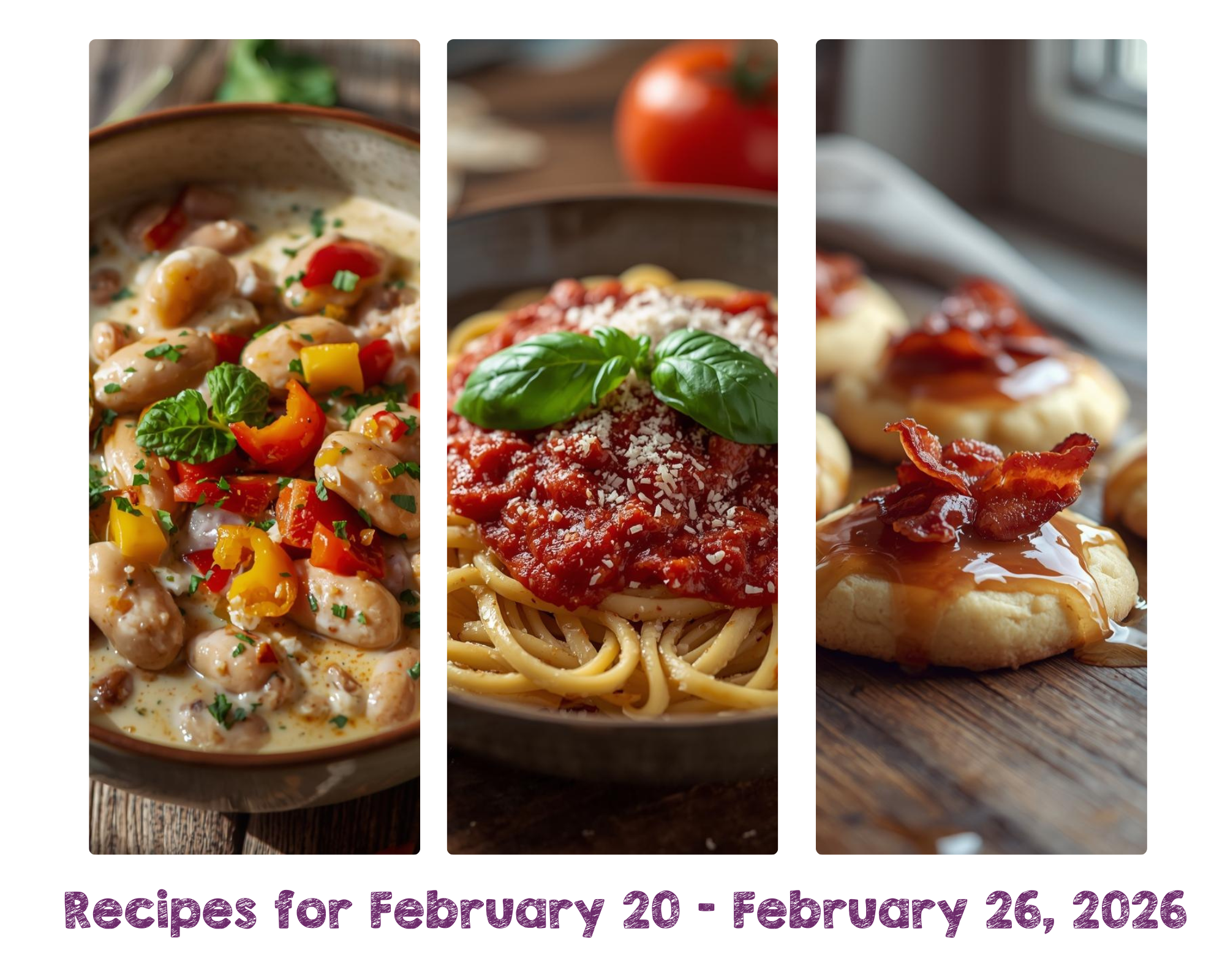 Recipes for February 20 - February 26, 2026 