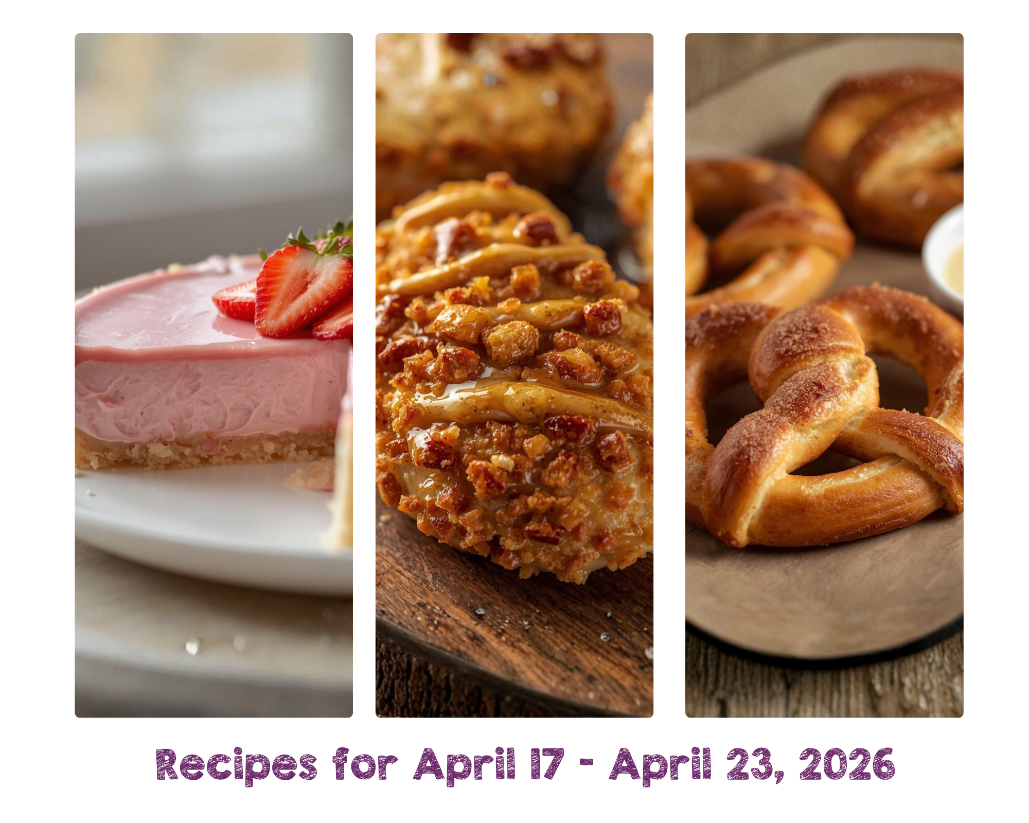 Recipes for April 17 - April 23, 2026 