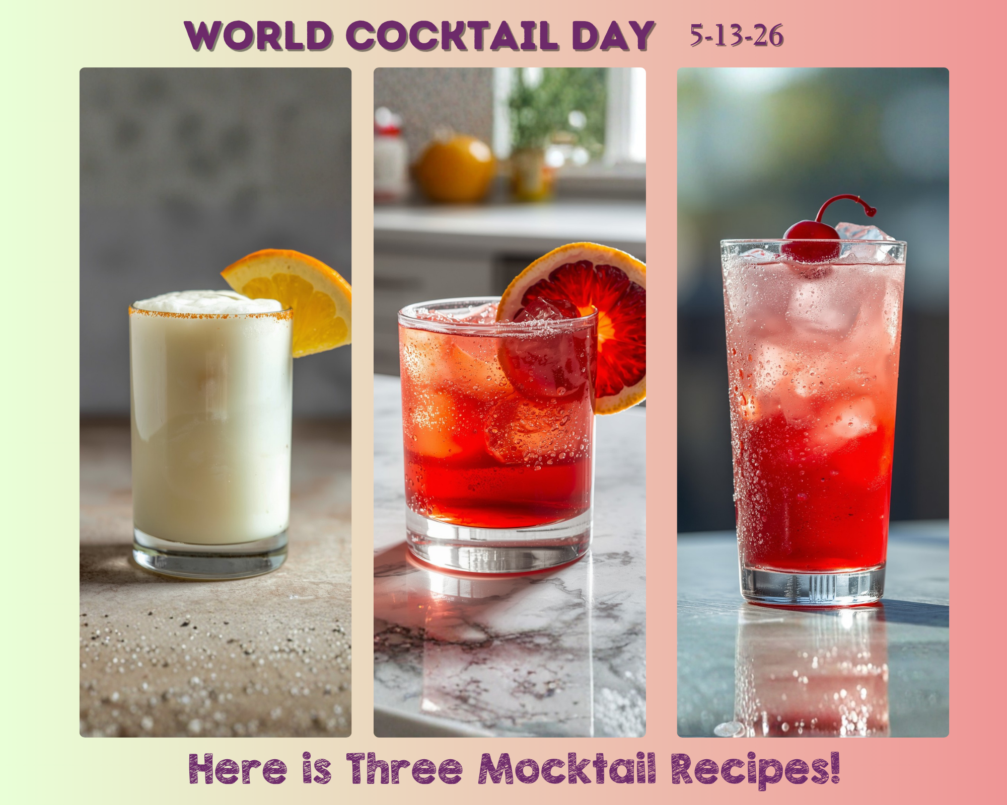 Mocktails for Cocktail Day