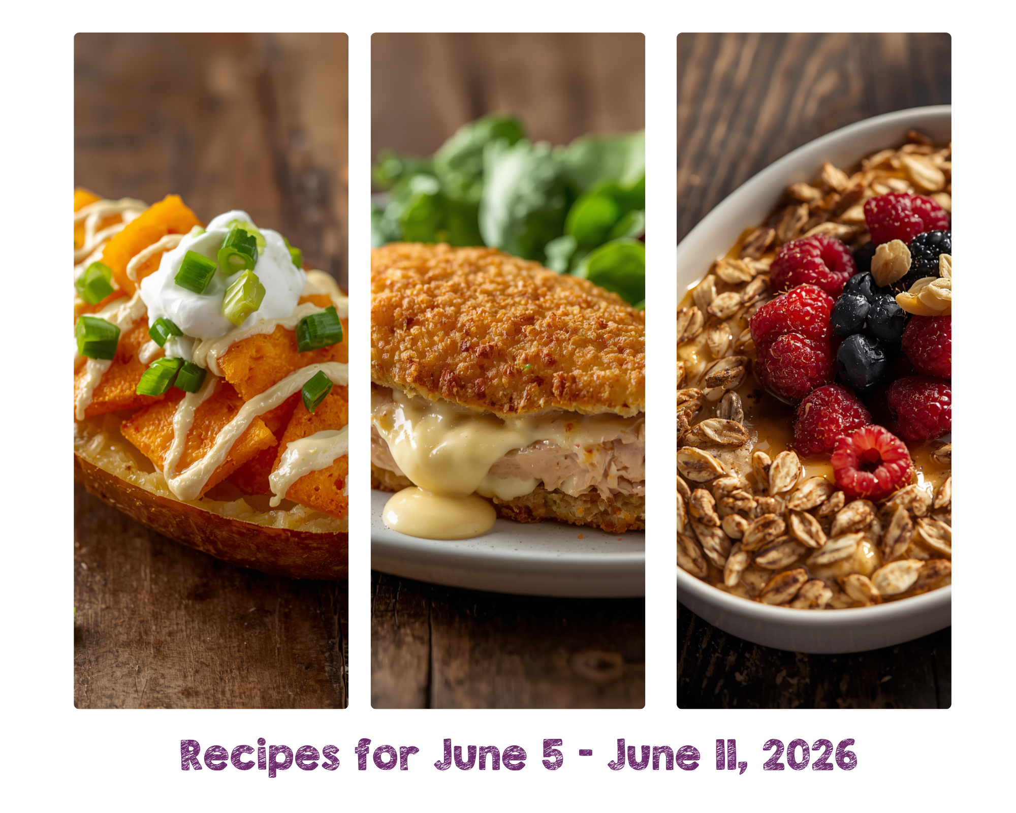 Recipes for June 5 - June 11, 2026