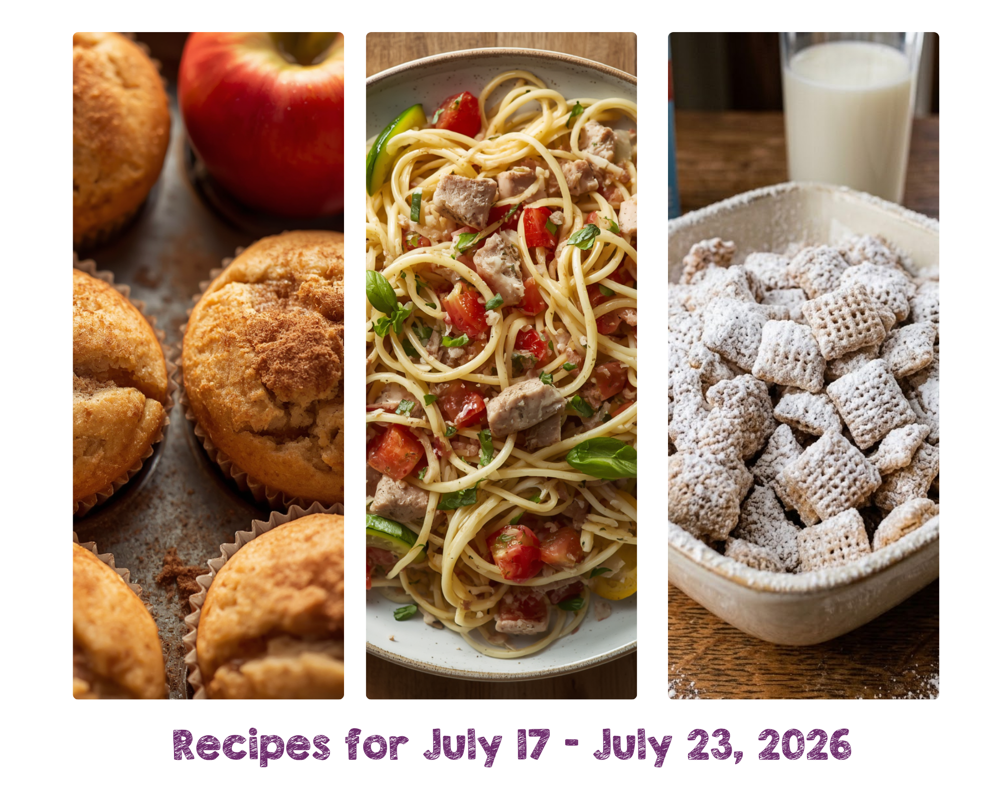 Recipes for July 17 - July 23, 2026