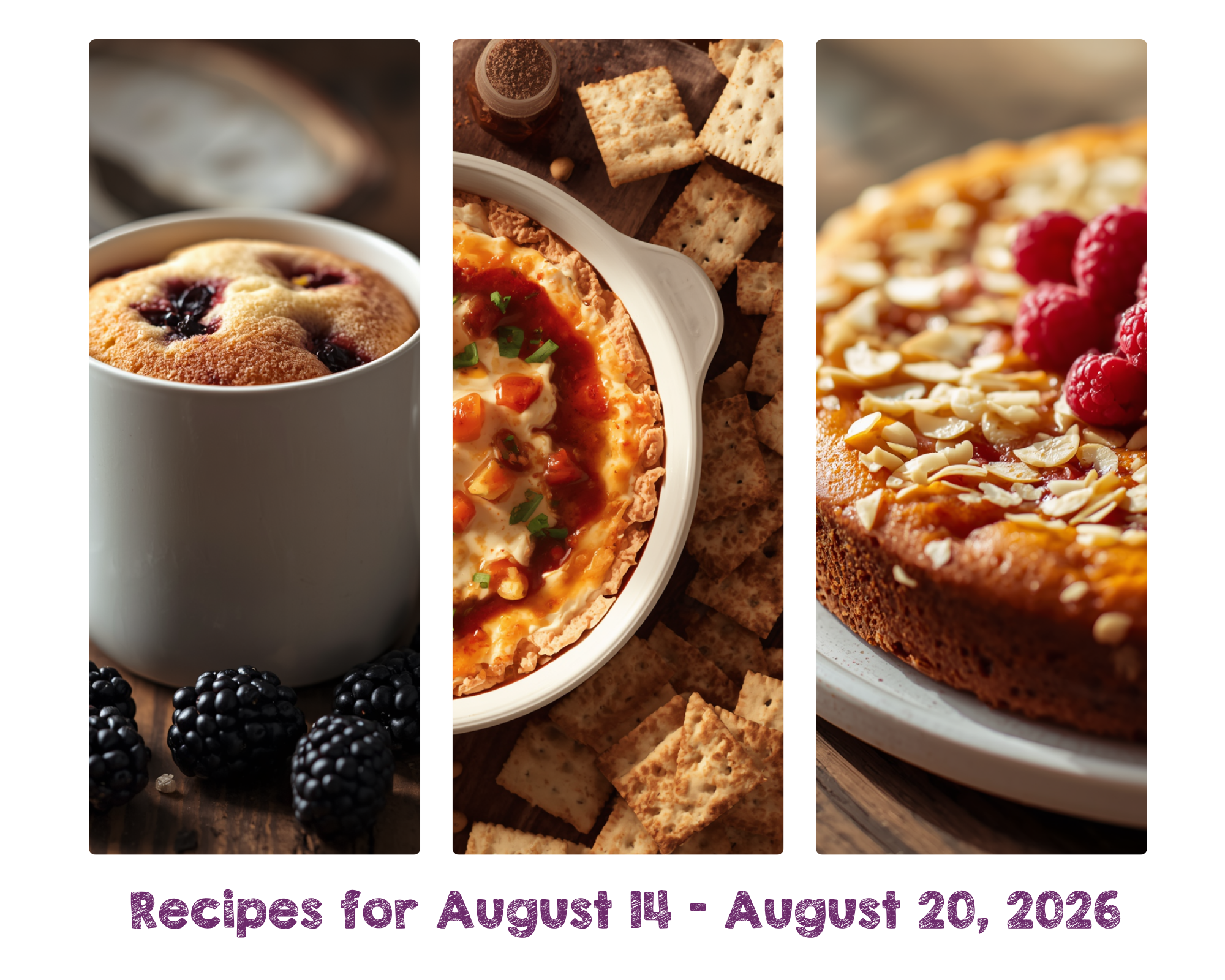 Recipes for August 14 - August 20, 2026