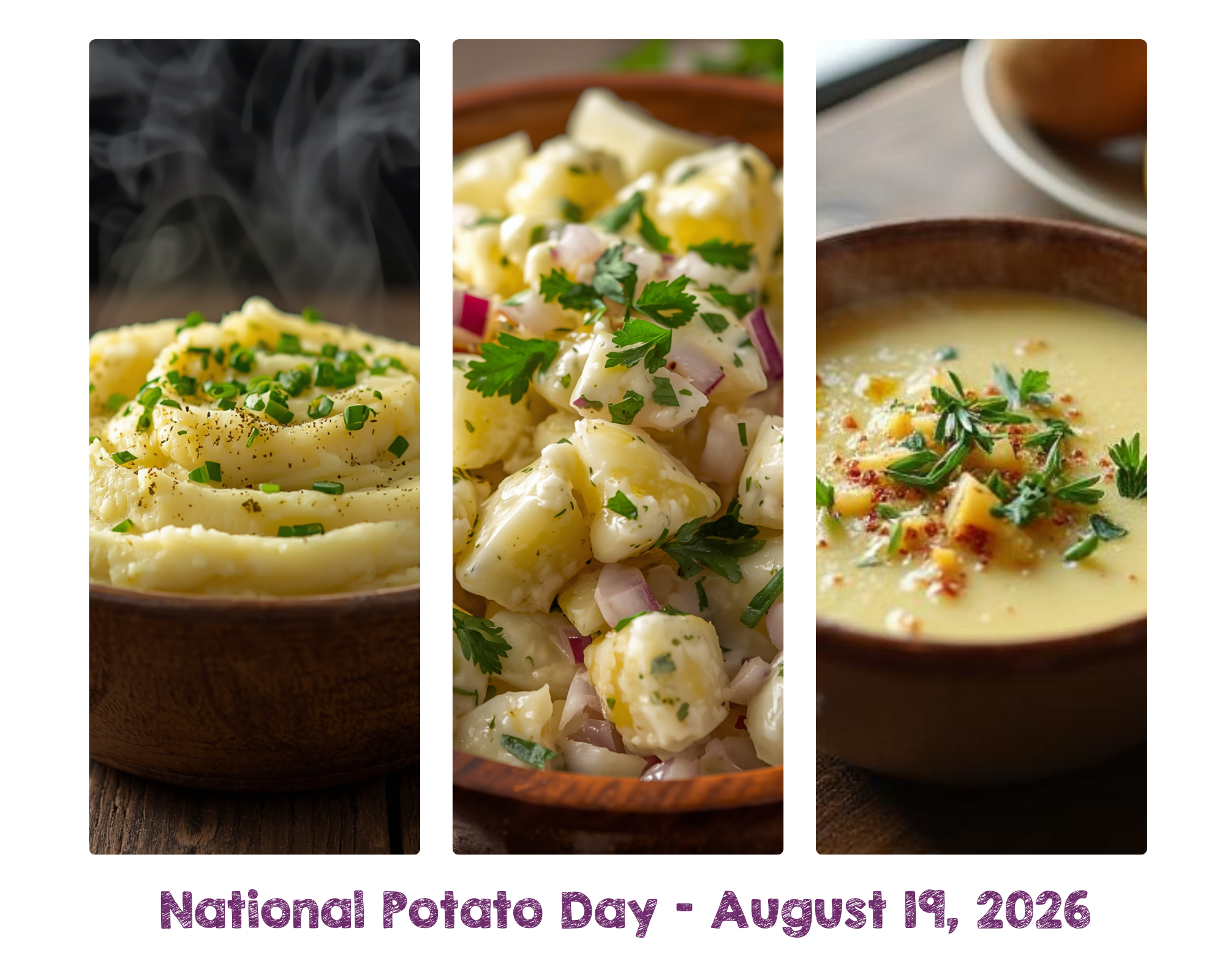 Recipes for National Potato Day - August 19, 2026