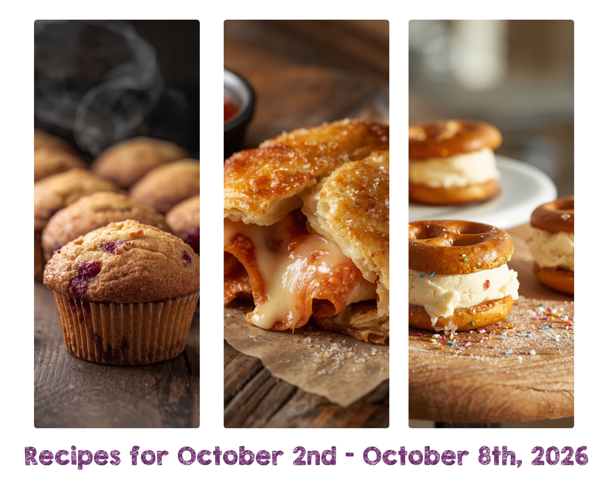 Recipes for October 2nd -October 8th, 2026