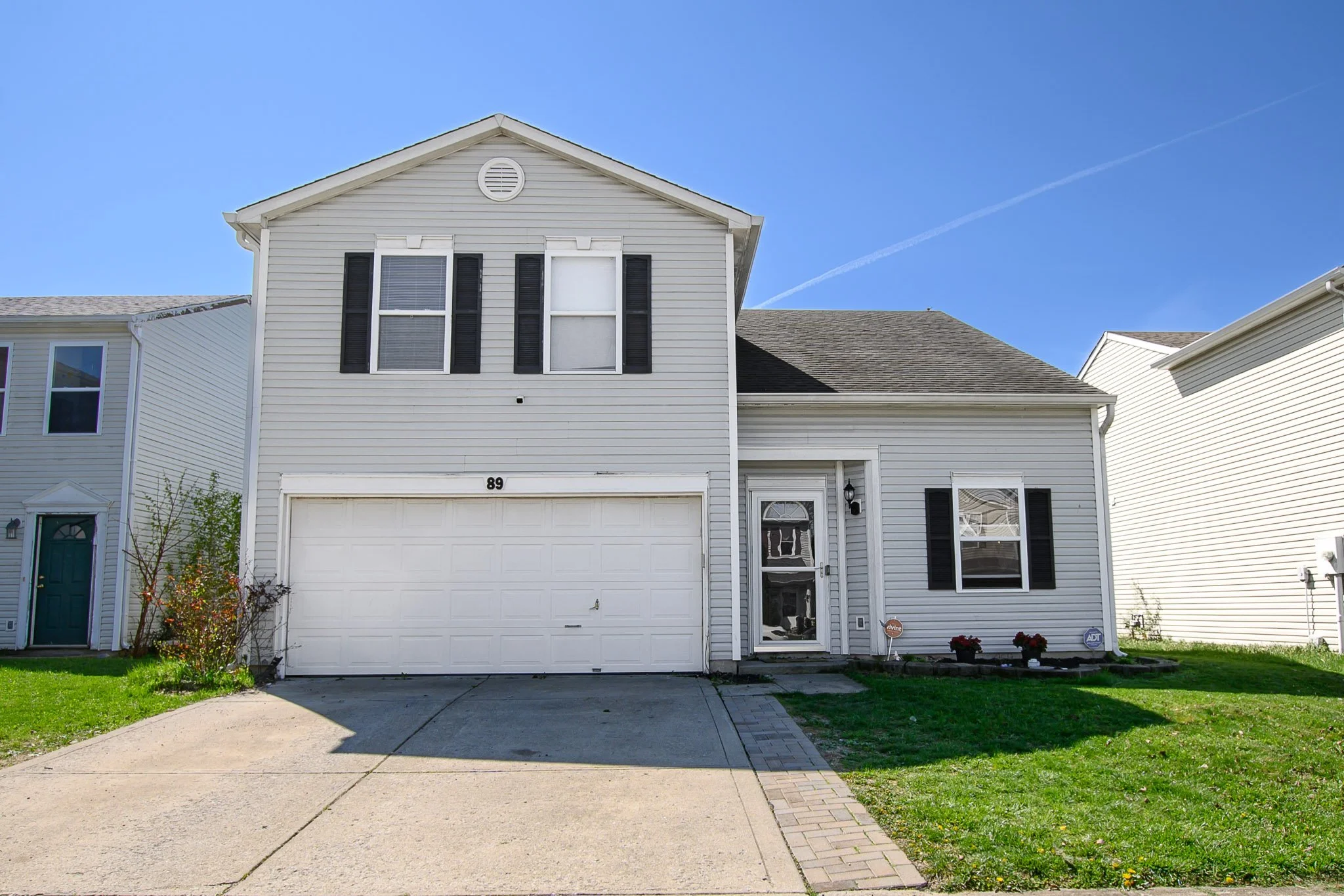 Greenwood Indiana 3 Bedroom 2.5 Bath Home for Sale at 89 Winterwood, Greenwood, IN by KimberLee Peters REALTOR® | Johnson County Real Estate Property Listing MLS# | Front Exterior Real Estate Photography of 2 Story House ©