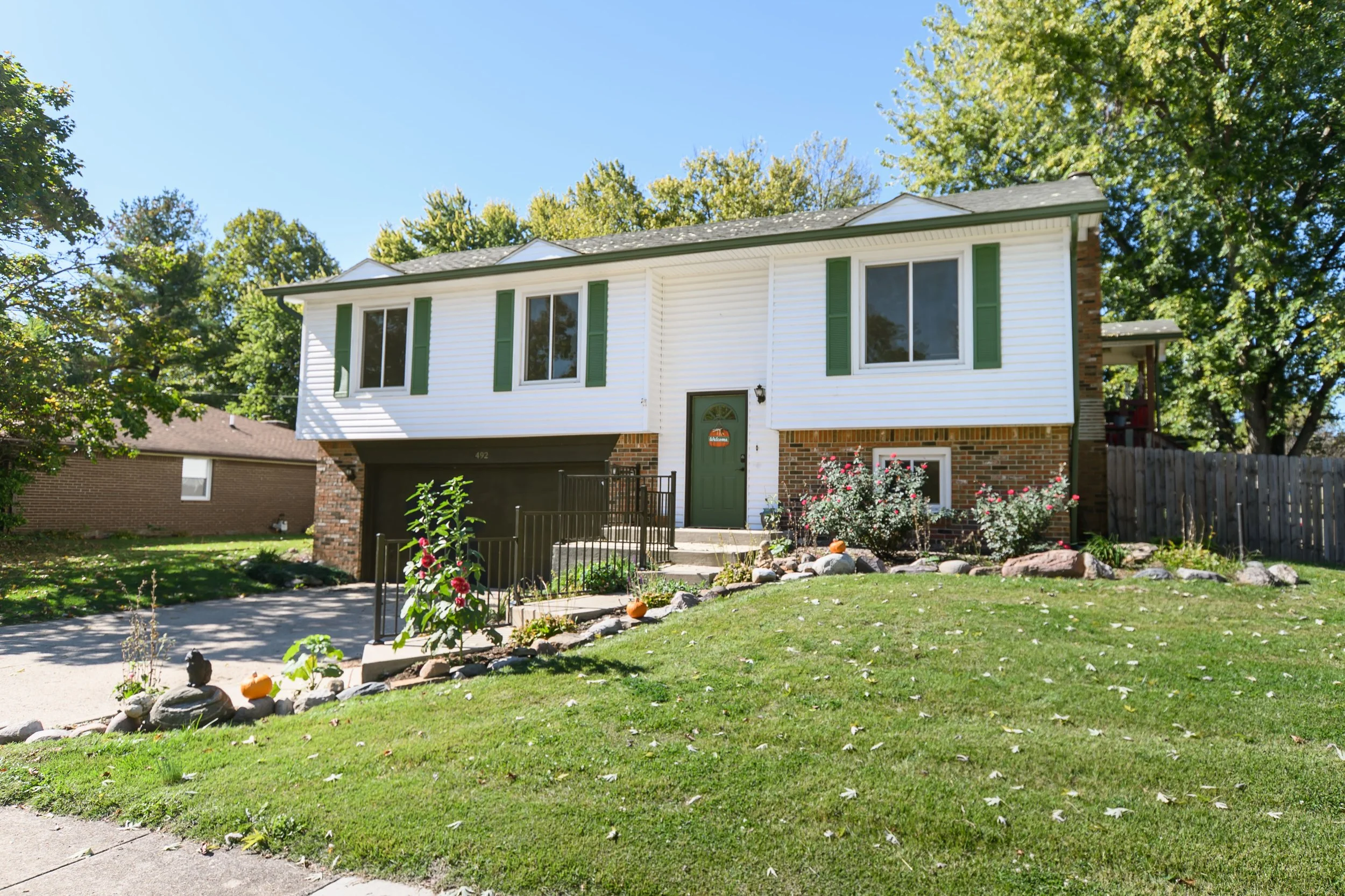 Franklin Indiana 6 Bedroom Home for Sale at 492 Pelenor Drive, Franklin, Indiana in Camelot additions by KimberLee Peters REALTOR® | Johnson County Real Estate Property Listing  | Front Exterior Real Estate Photography