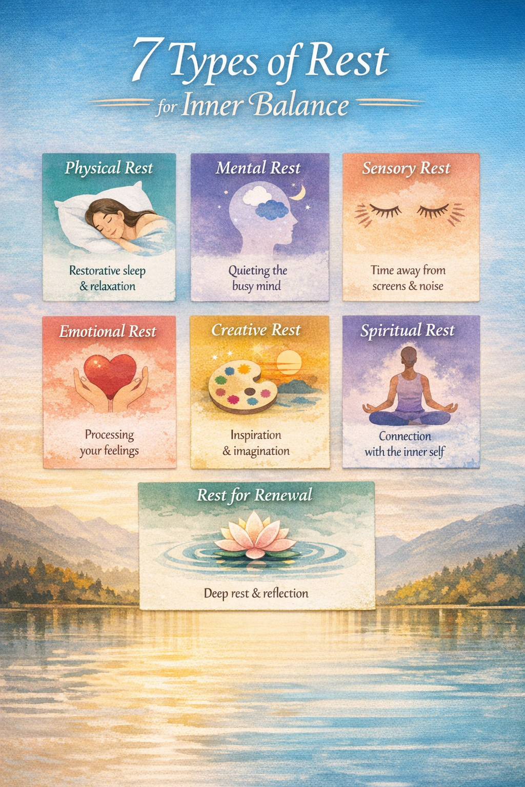 The 7 types of REST for Inner Balance 