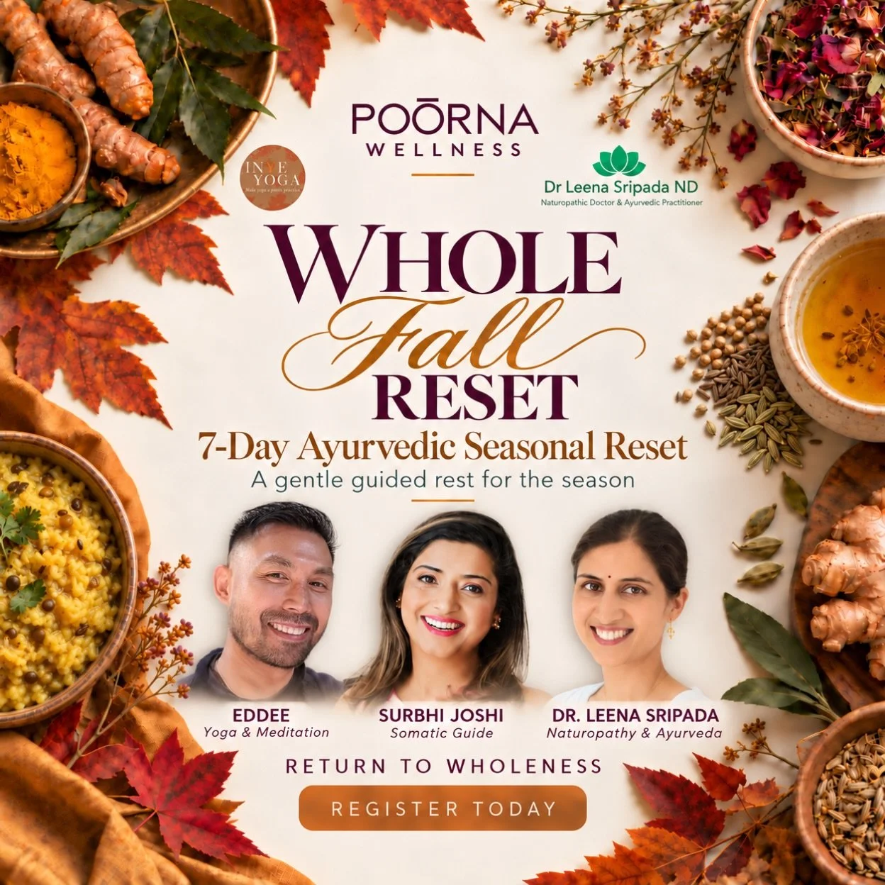 Fall calls for REST 

And a gentle RESET is a great way to switch gears 

Let&rsquo;s begin this 7-Day journey together 

Starts Oct 24th Sat at 11:00 am 

Comment &ldquo;RESET&rdquo; to get link with details