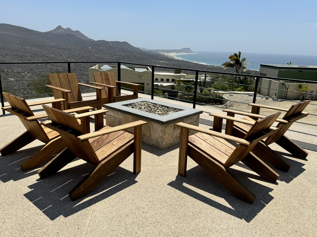 The Reality: Fire pit seating for 6