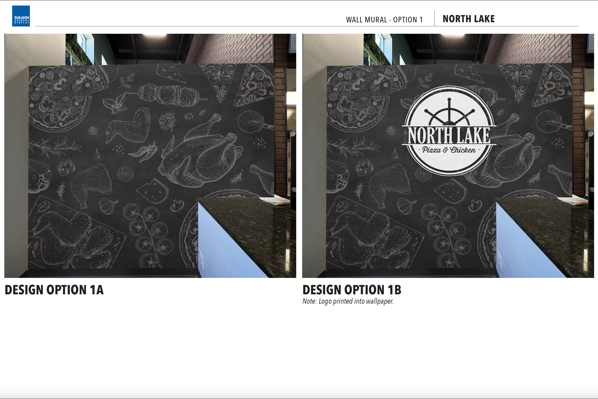 Final design concepts for the wallpaper design.