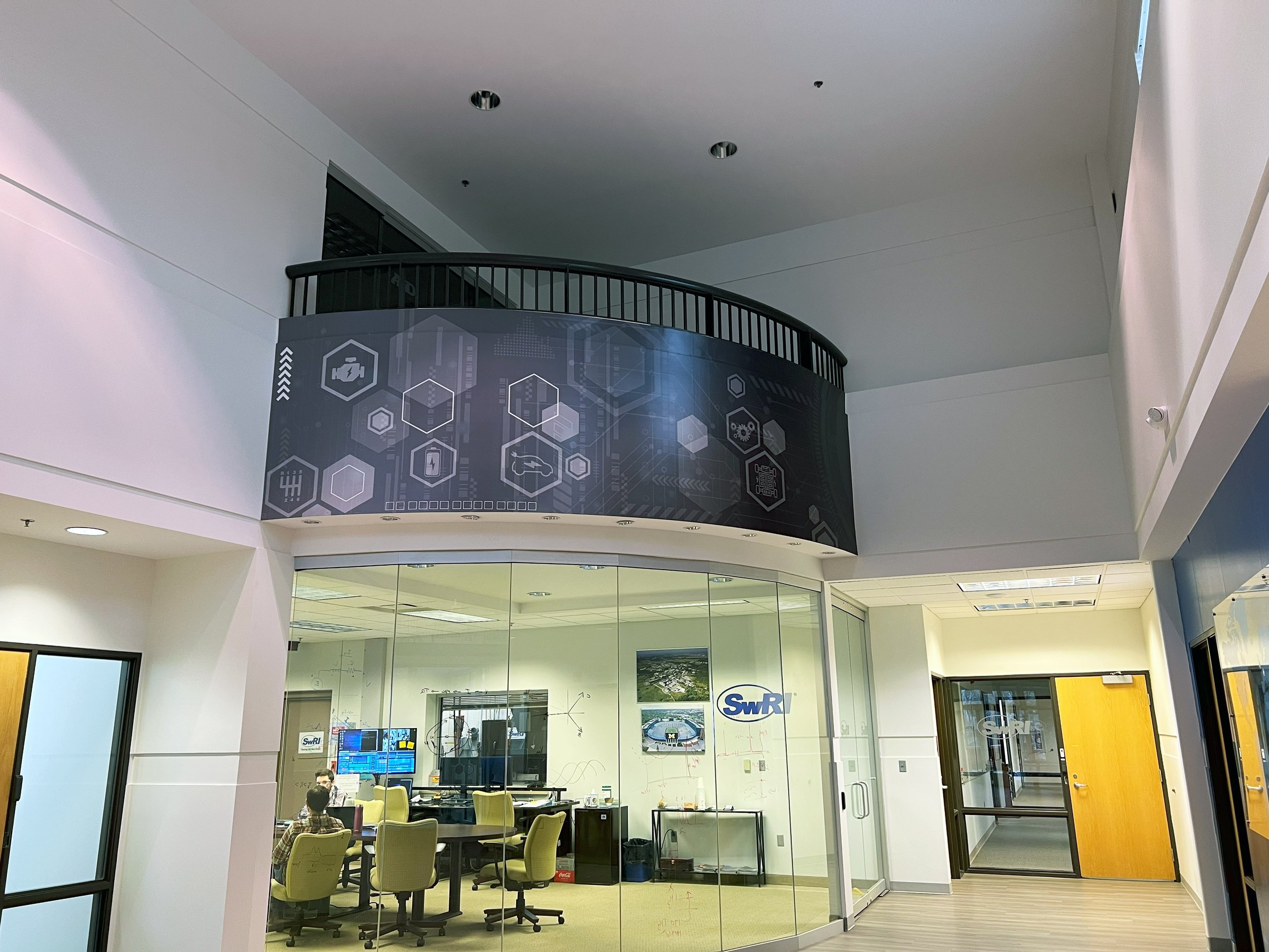 Balcony graphics final installation photos.