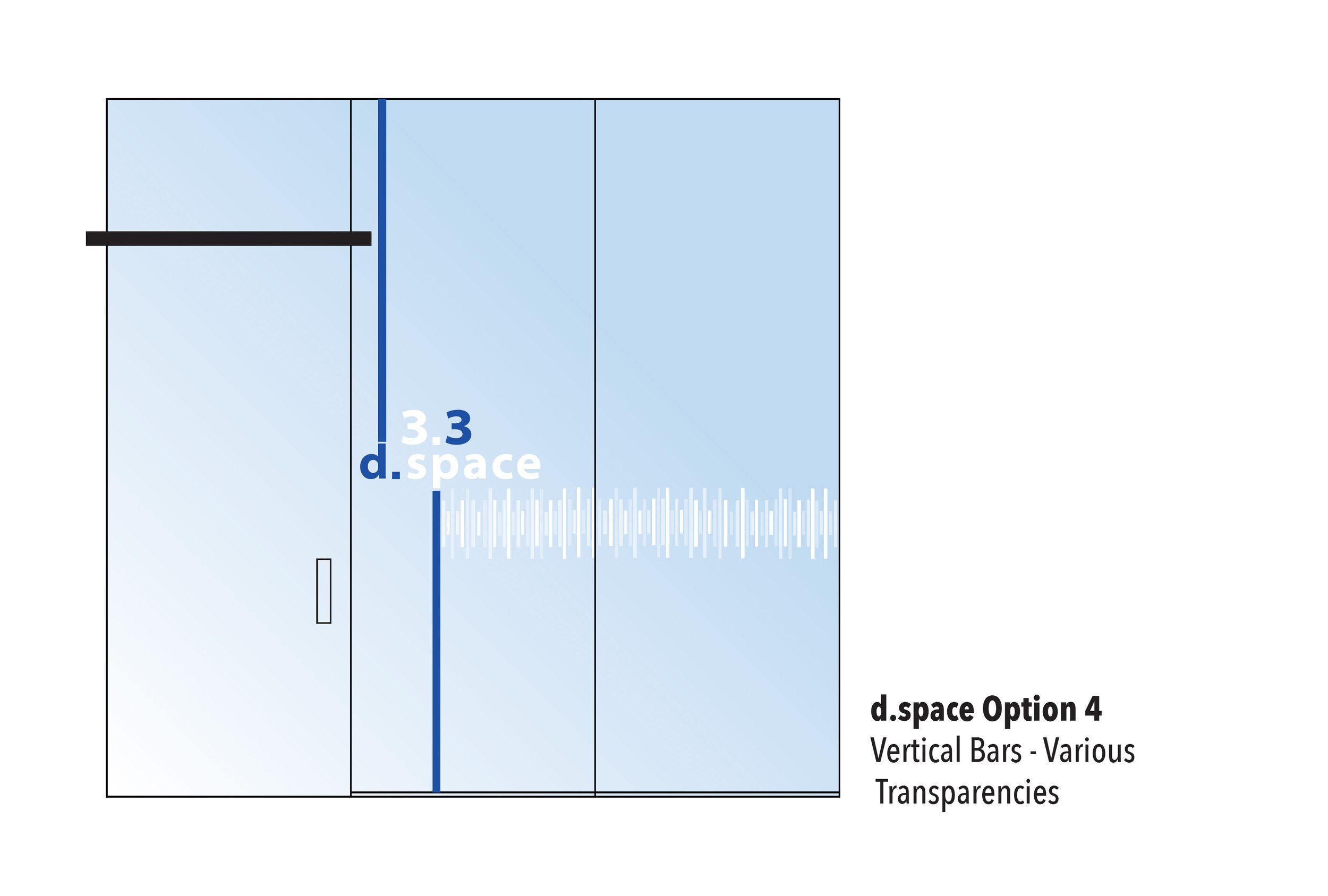 An early design concept for the glass decal design.