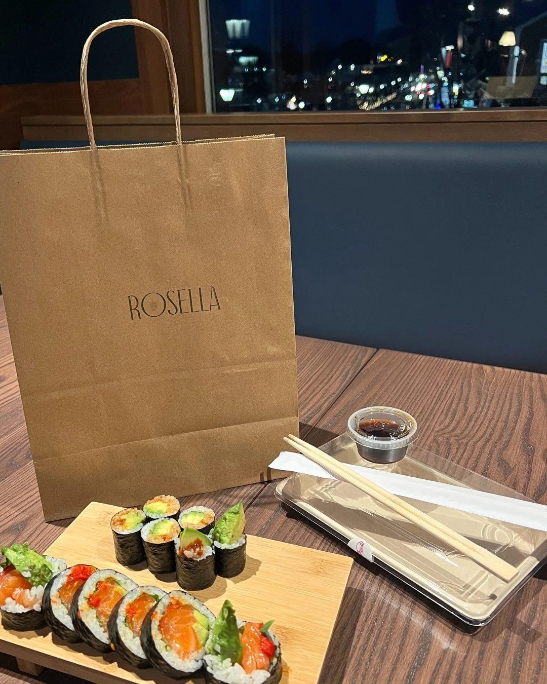 Skip the cooking this Friday and cozy up at home with fresh bites from Rosella instead. Takeout available Wednesday through Sunday starting at 5:15 PM. Link in bio to order online now!🥢